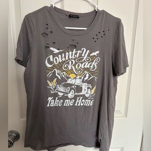 Distressed Grapic Tee